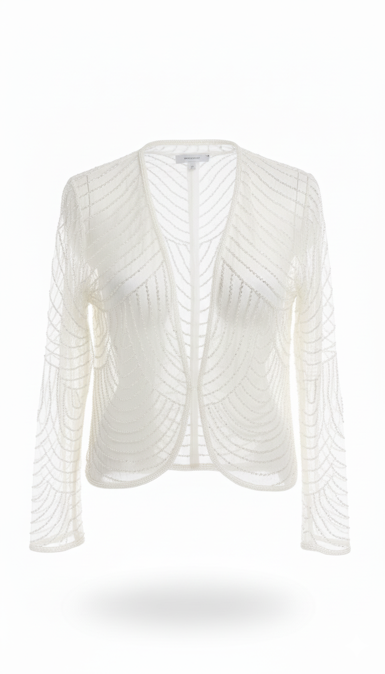 Chaqueta Fina Joya Blanco