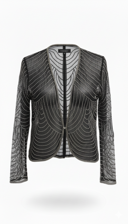 Chaqueta Fina Joya Gris Plomo