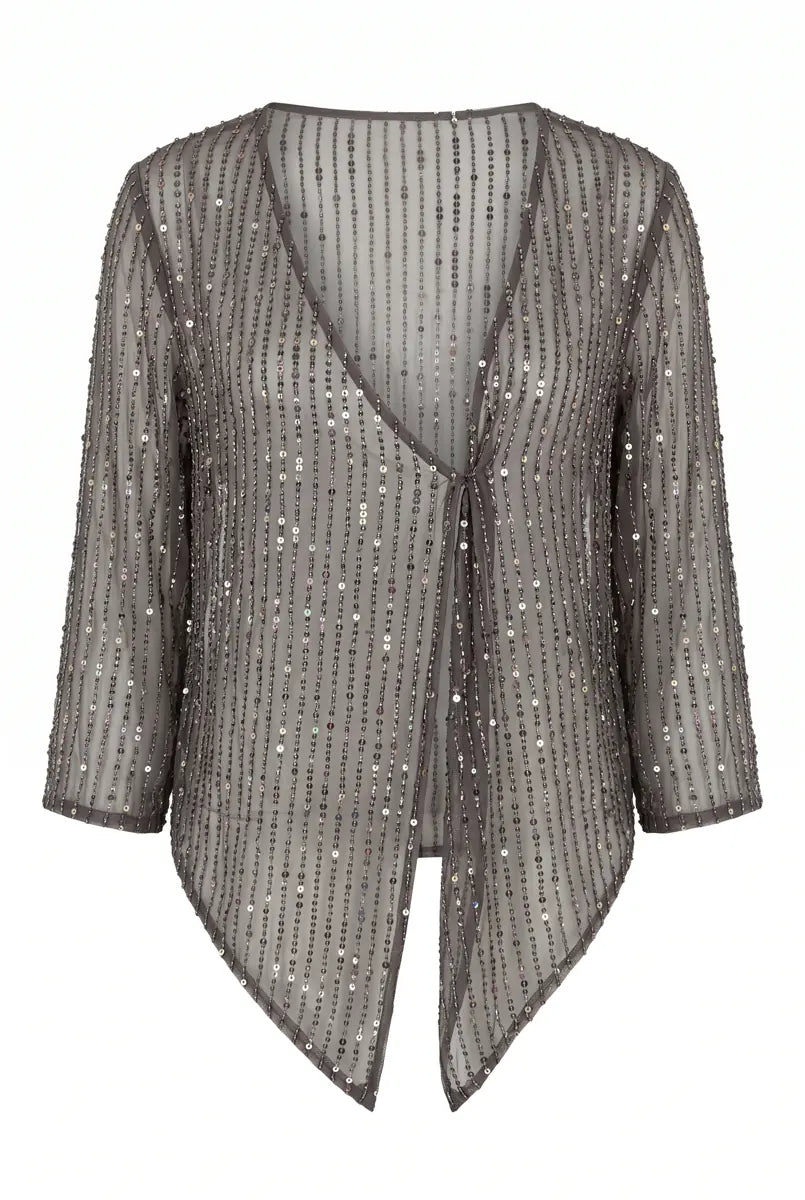 Chaqueta Fina Zarima Gris Plomo