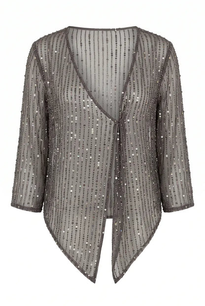 Chaqueta Fina Zarima Gris Plomo