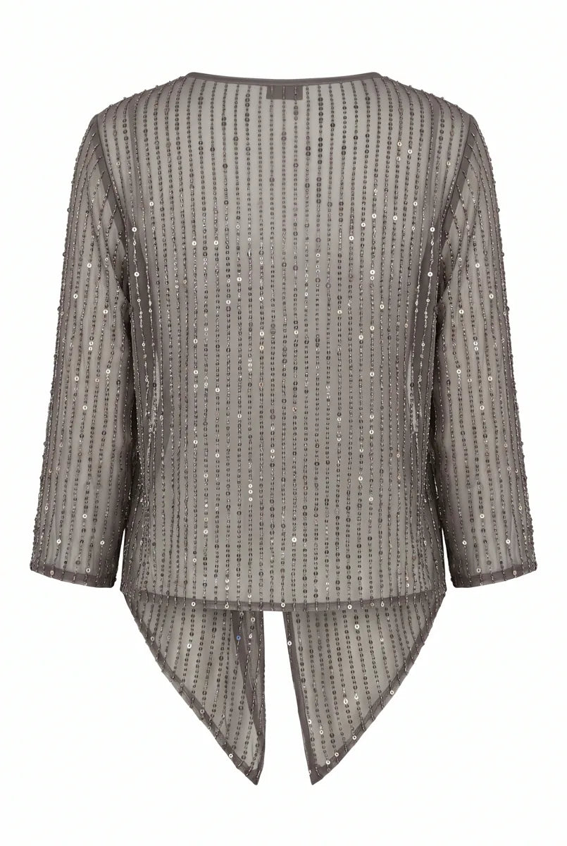 Chaqueta Fina Zarima Gris Plomo