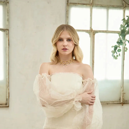 Choker Narinari Piedra Lunar