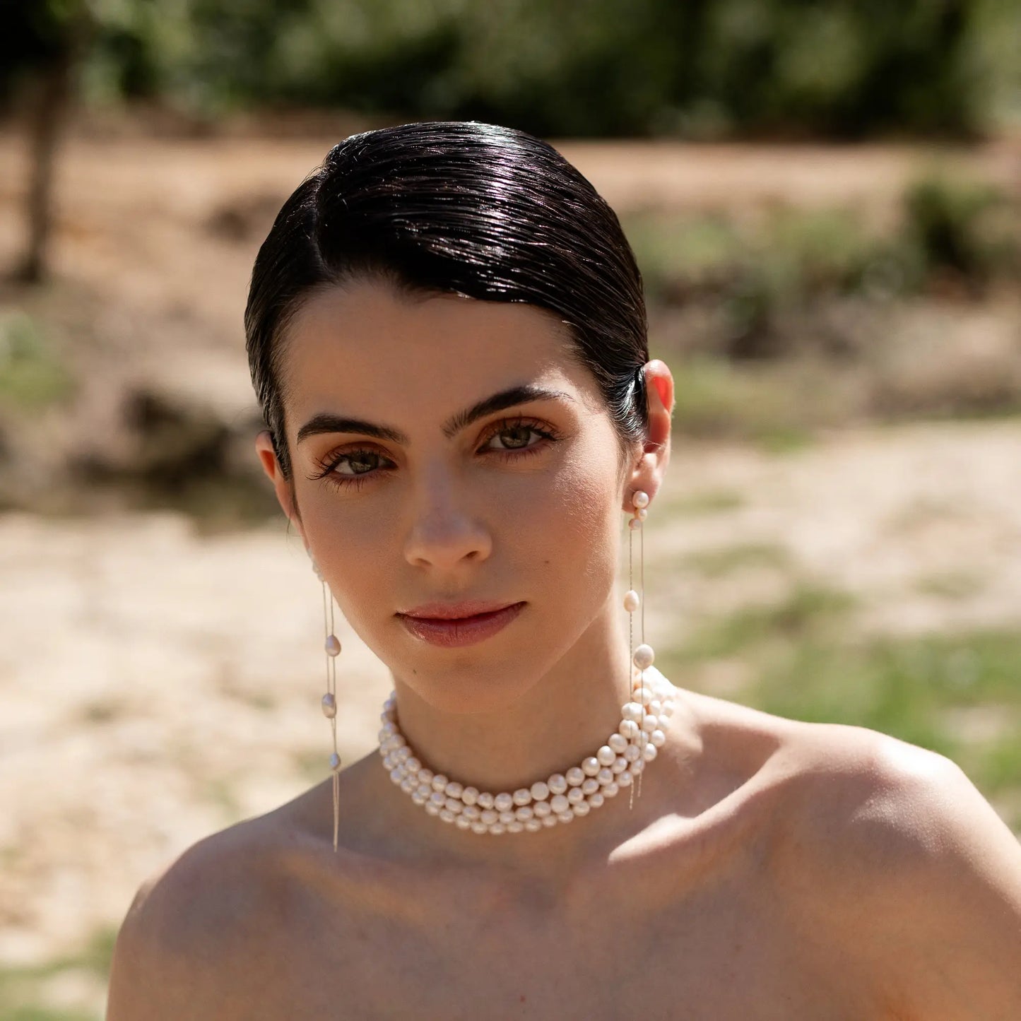 Cascata Earrings Limited Edition Silver Pearls