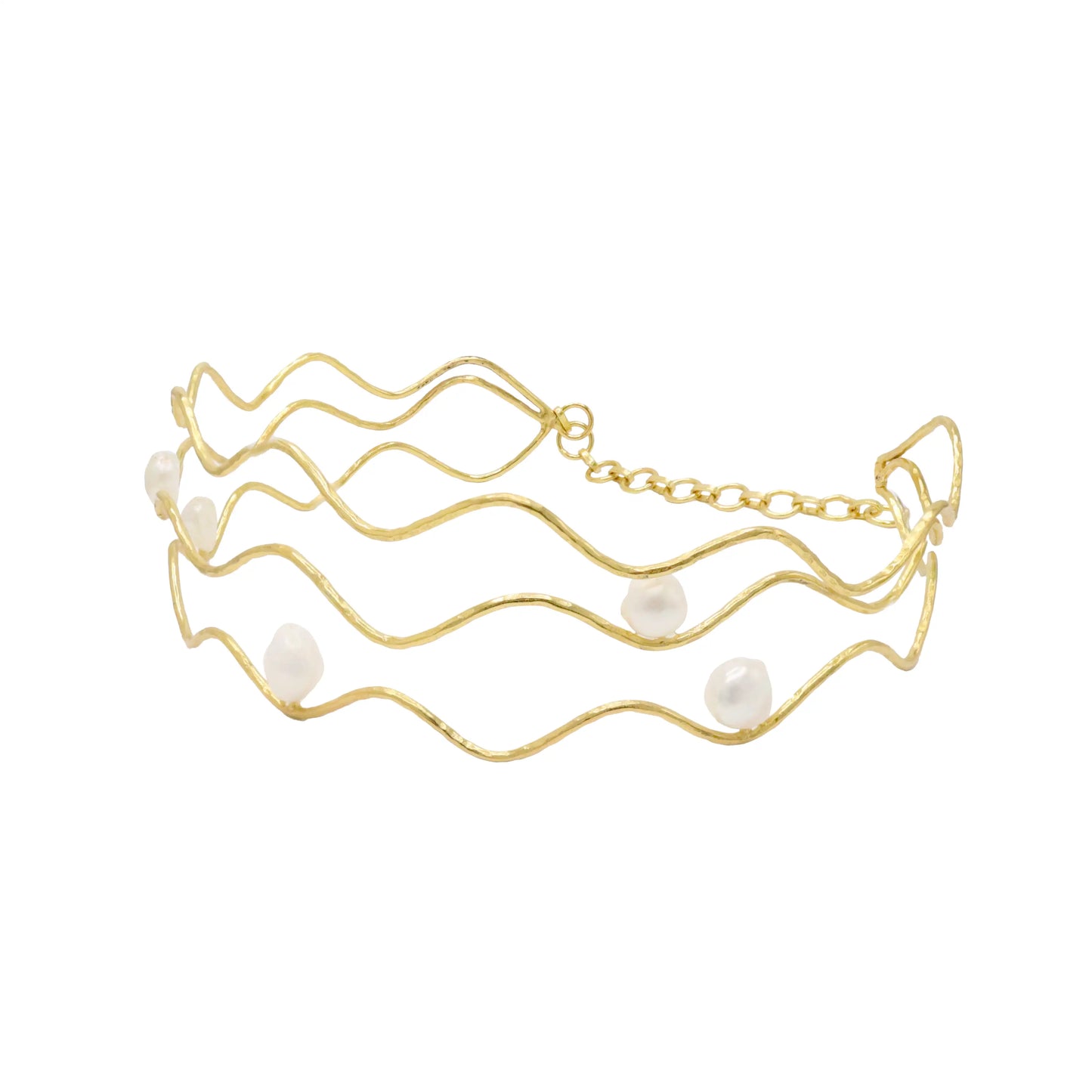 Choker Ondas Perlas
