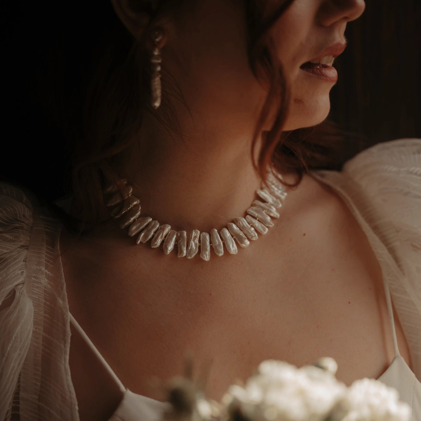 Choker Raffles Perlas