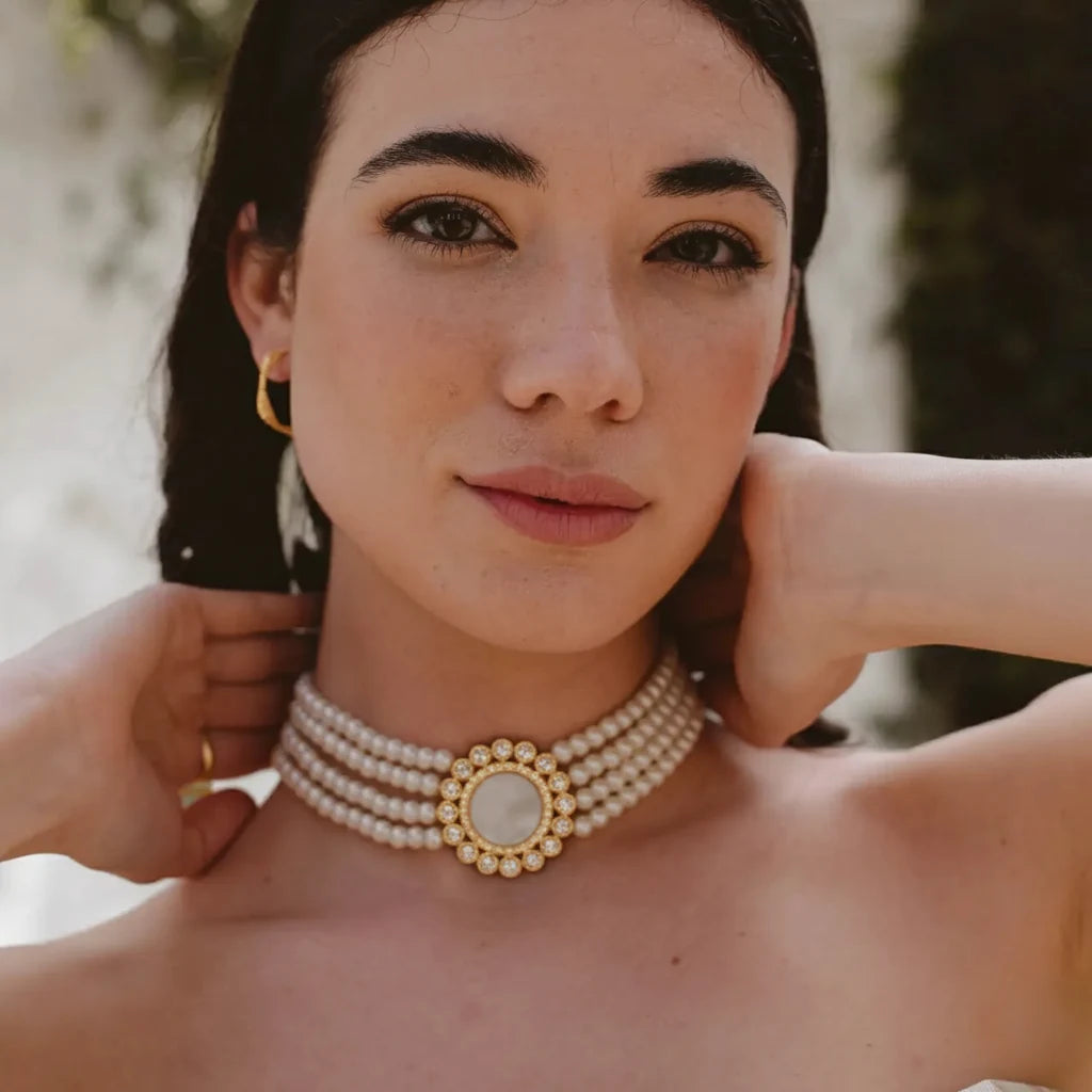 Choker Vintage Anise Perlas