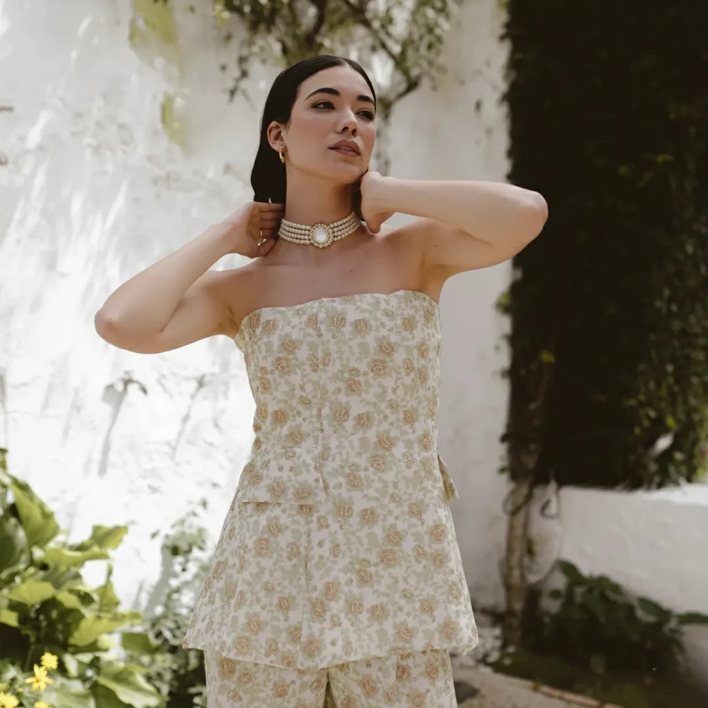 Choker Vintage Anise Perlas