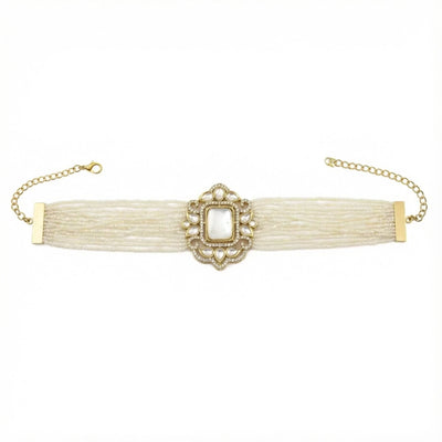 Choker Vintage Baline Mini Perlas