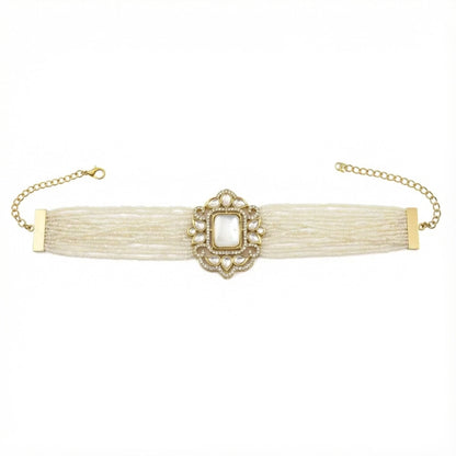 Choker Vintage Baline Mini Perlas