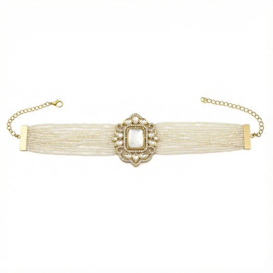 Choker Vintage Baline Mini Perlas