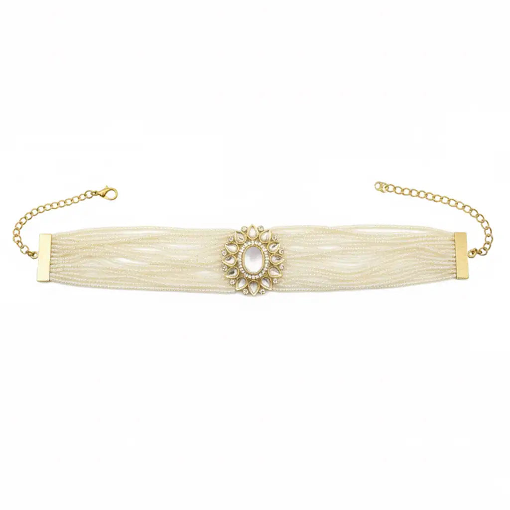 Choker Vintage Melisa Mini Perlas