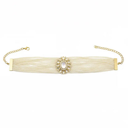 Choker Vintage Melisa Mini Perlas