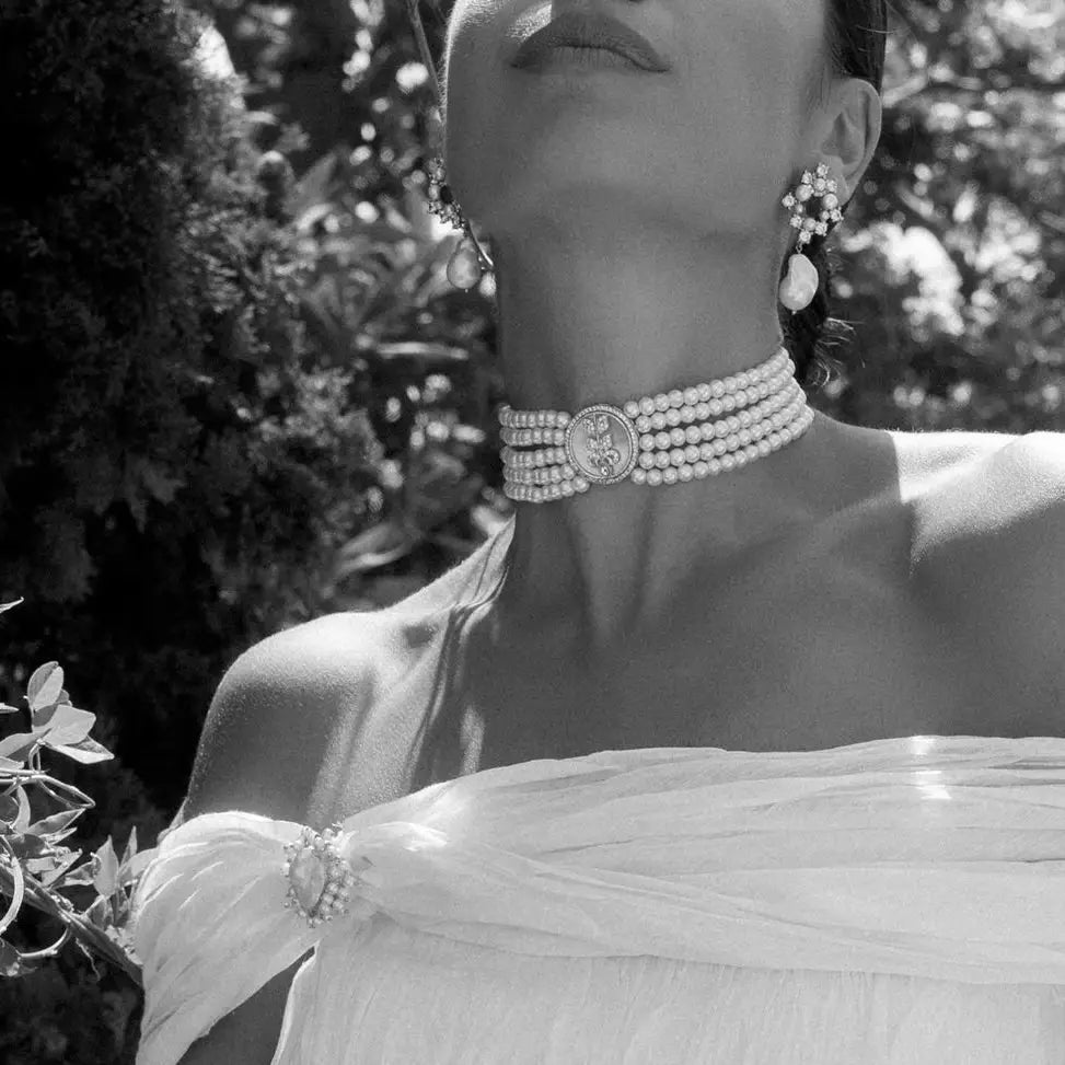 Choker Vintage Selin Perlas