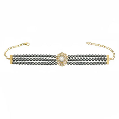 Choker Vintage Zaria Gris