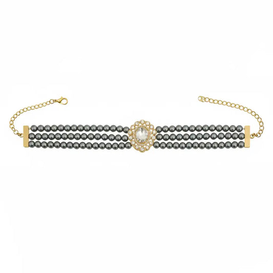 Choker Vintage Zaria Gris