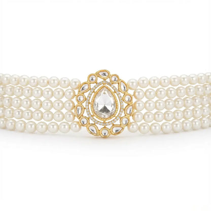 Zaria Vintage Pearl Choker