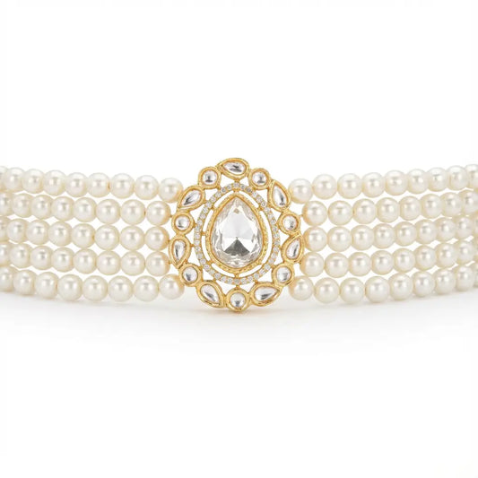 Choker Vintage Zaria Perlas