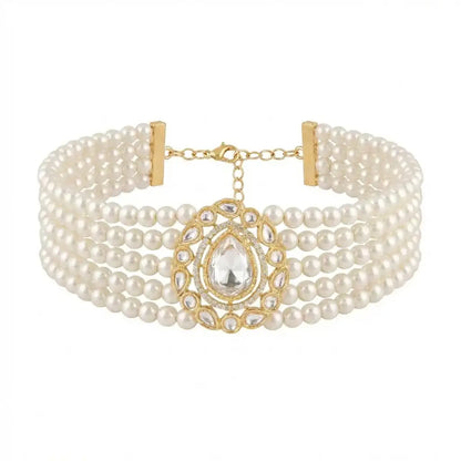 Zaria Vintage Pearl Choker