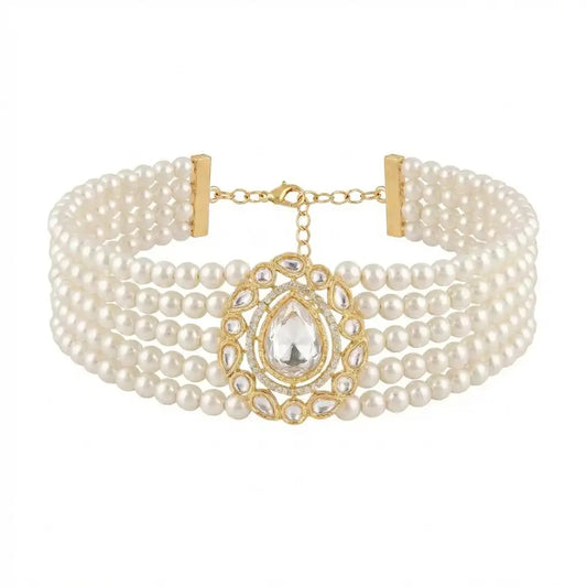 Choker Vintage Zaria Perlas