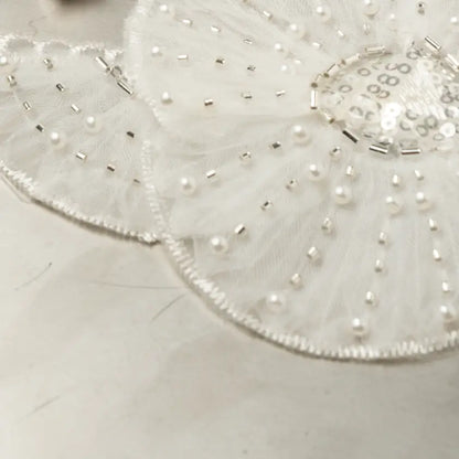 Choker Bordado Petal Queen Blanco