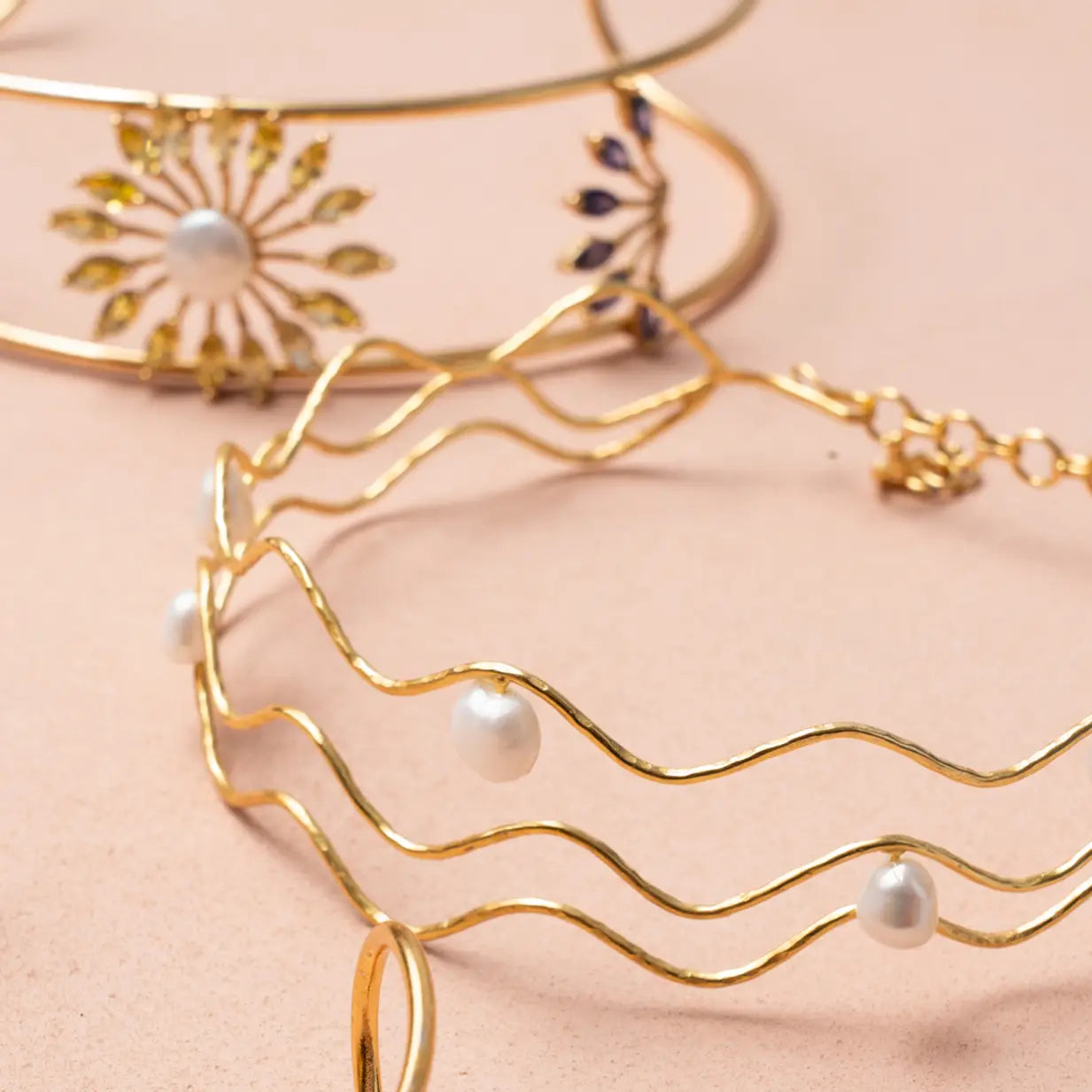 Choker Ondas Perlas