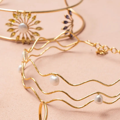 Choker Ondas Perlas