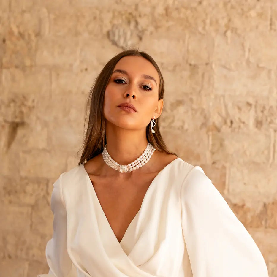 Choker Trier Ed. Limitada Plata Perlas