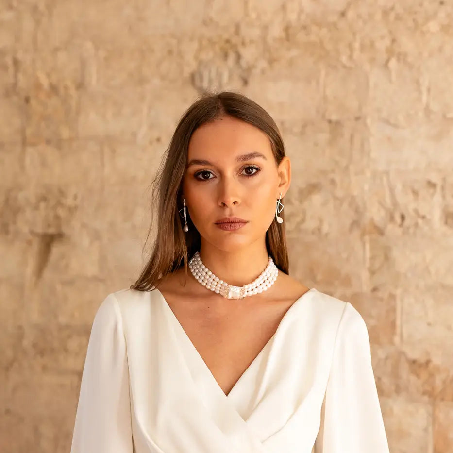 Choker Trier Ed. Limitada Plata Perlas