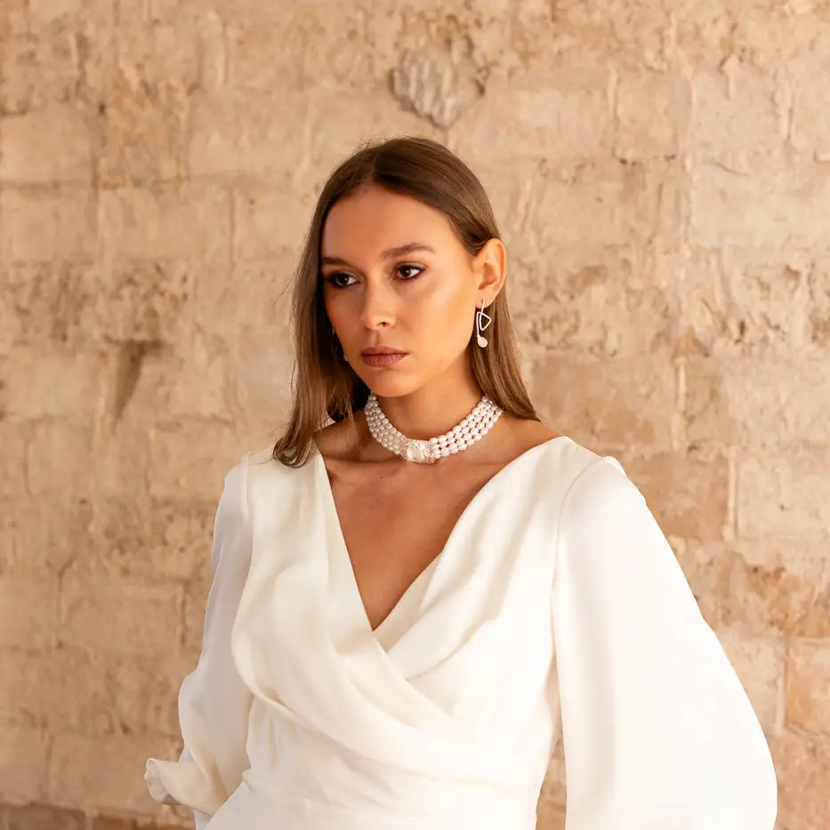 Choker Trier Ed. Limitada Plata Perlas