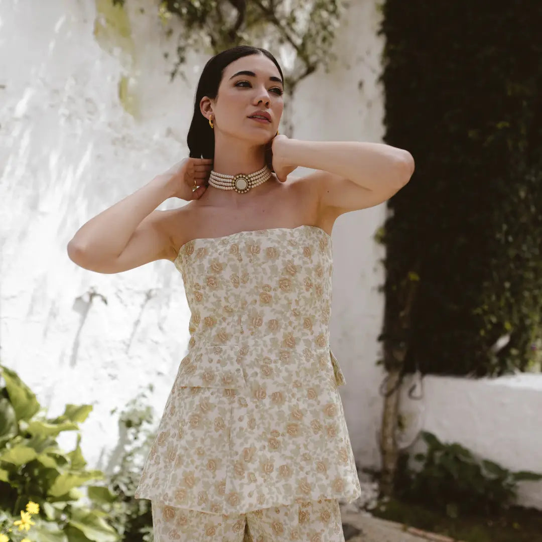 Choker Vintage Anise Perlas