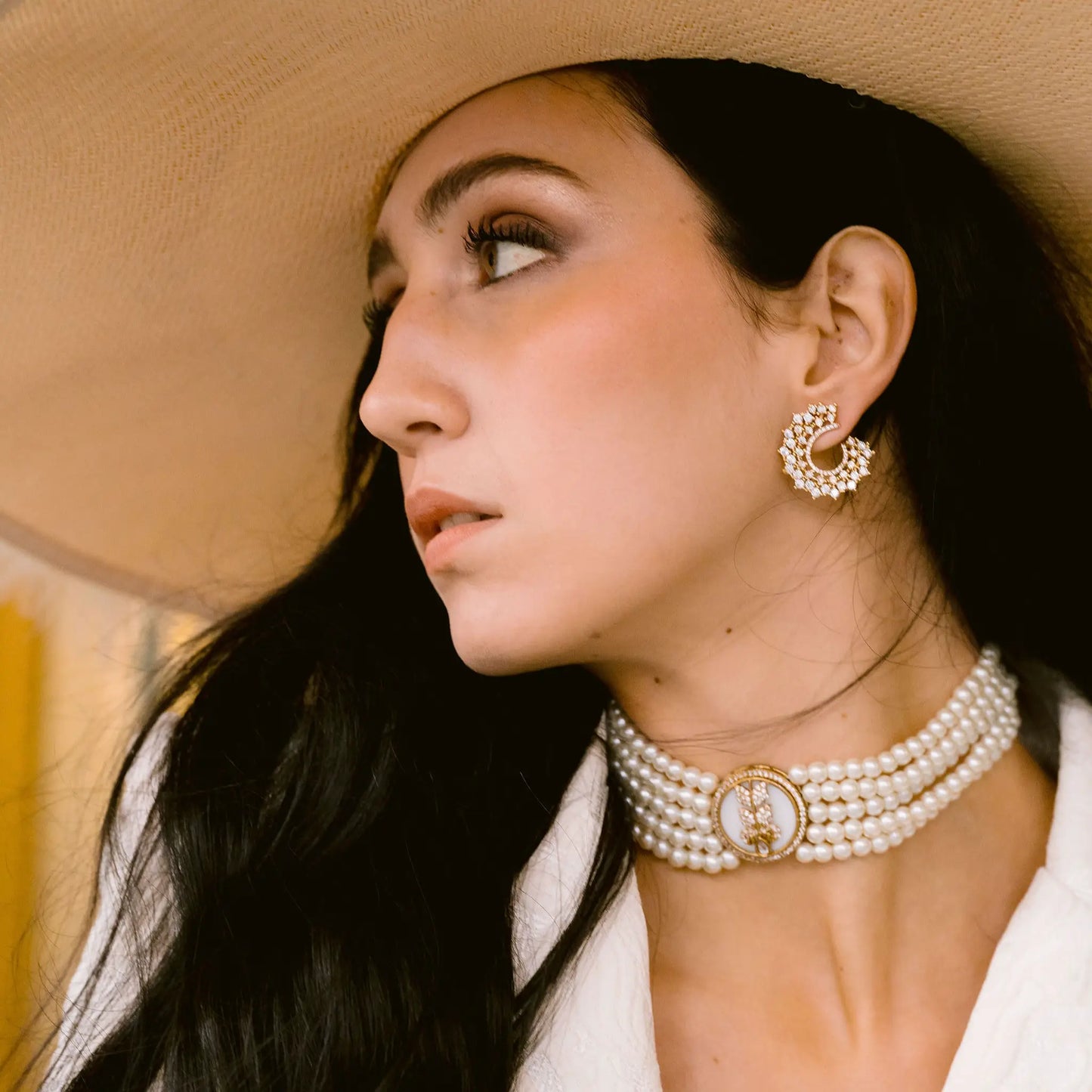 Choker Vintage Avelin Perlas