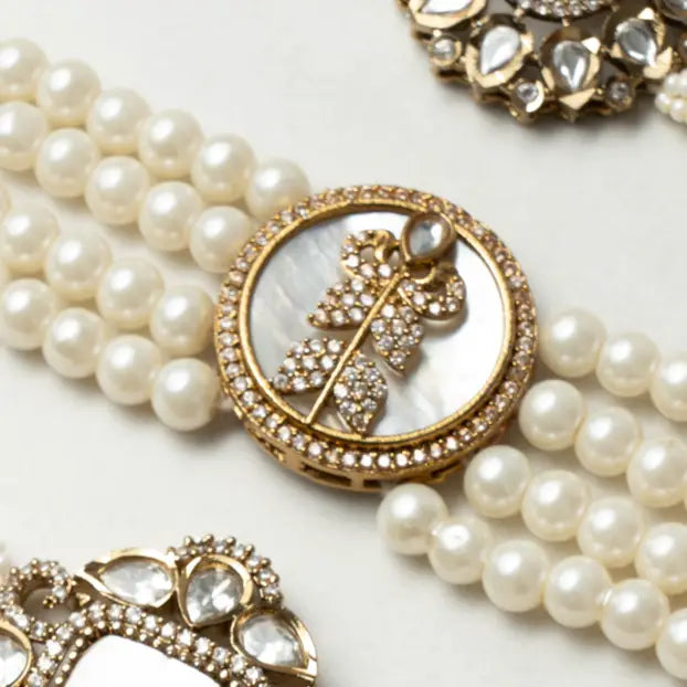 Choker Vintage Avelin Perlas