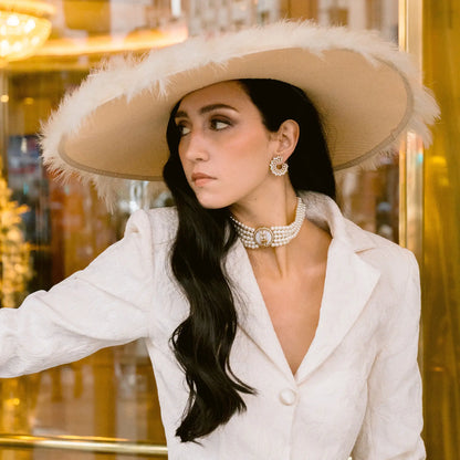 Choker Vintage Avelin Perlas