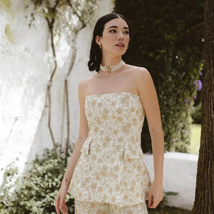 Choker Vintage Avelin Perlas