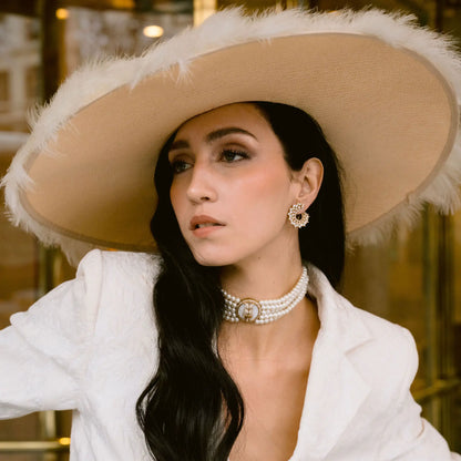 Choker Vintage Avelin Perlas