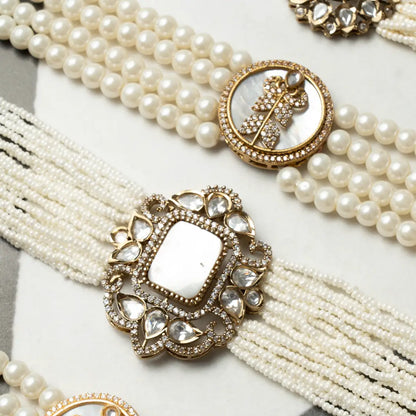 Choker Vintage Baline Mini Perlas