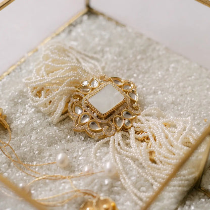 Choker Vintage Baline Mini Perlas