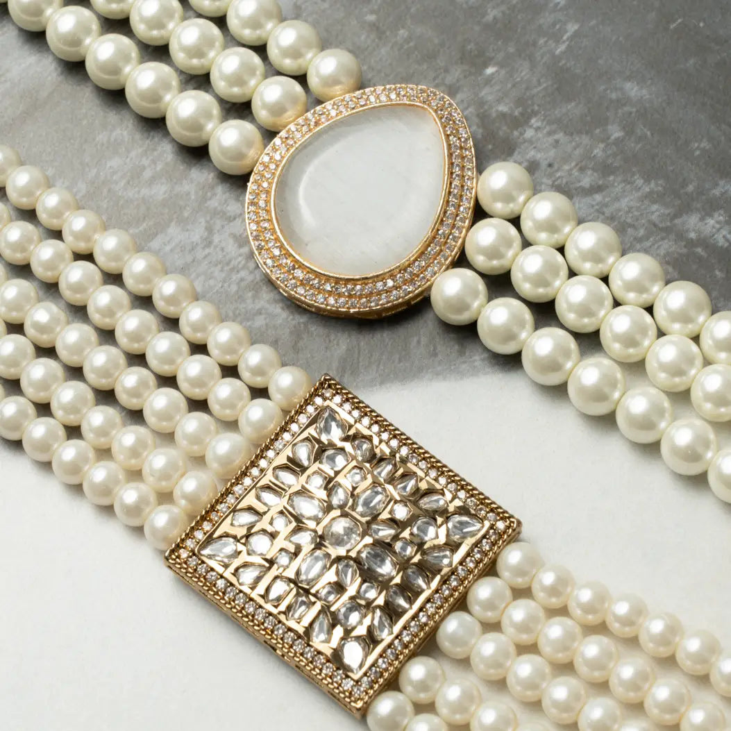 Choker Vintage Isolde Perlas