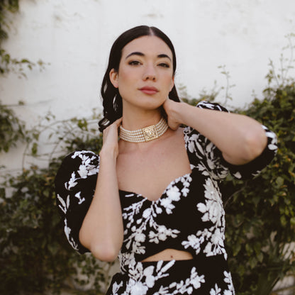 Choker Vintage Liora Perlas