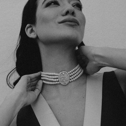 Choker Vintage Selin Perlas