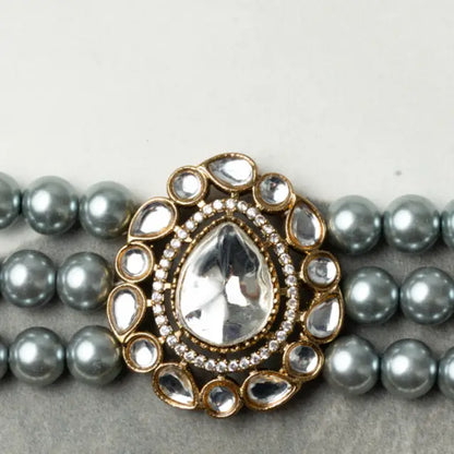 Choker Vintage Zaria Gris