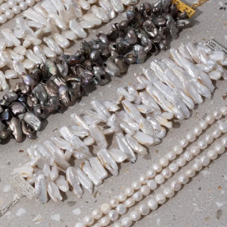 Choker Melanesia XL Ed. Limitada Plata Perlas