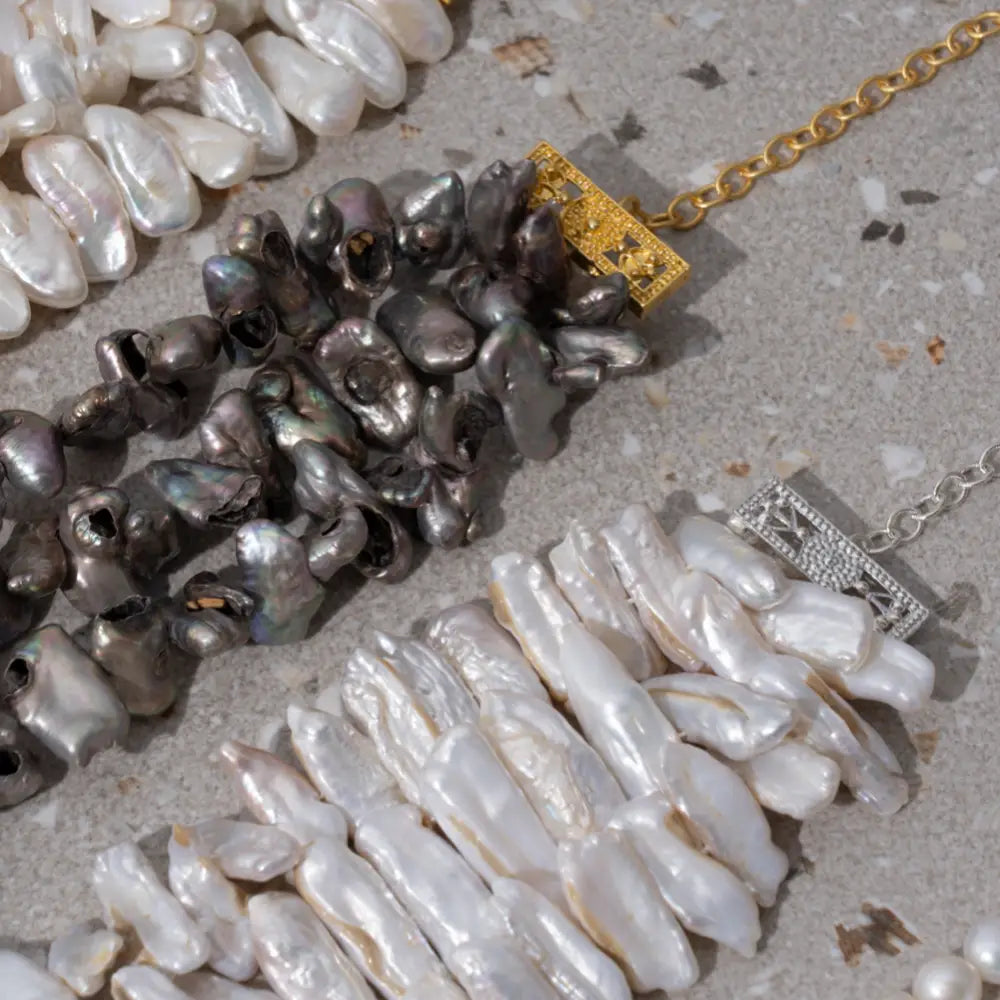 Choker Melanesia XL Gris