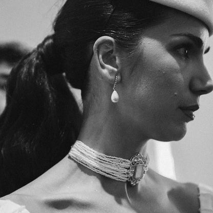 Choker Vintage Baline Mini Perlas