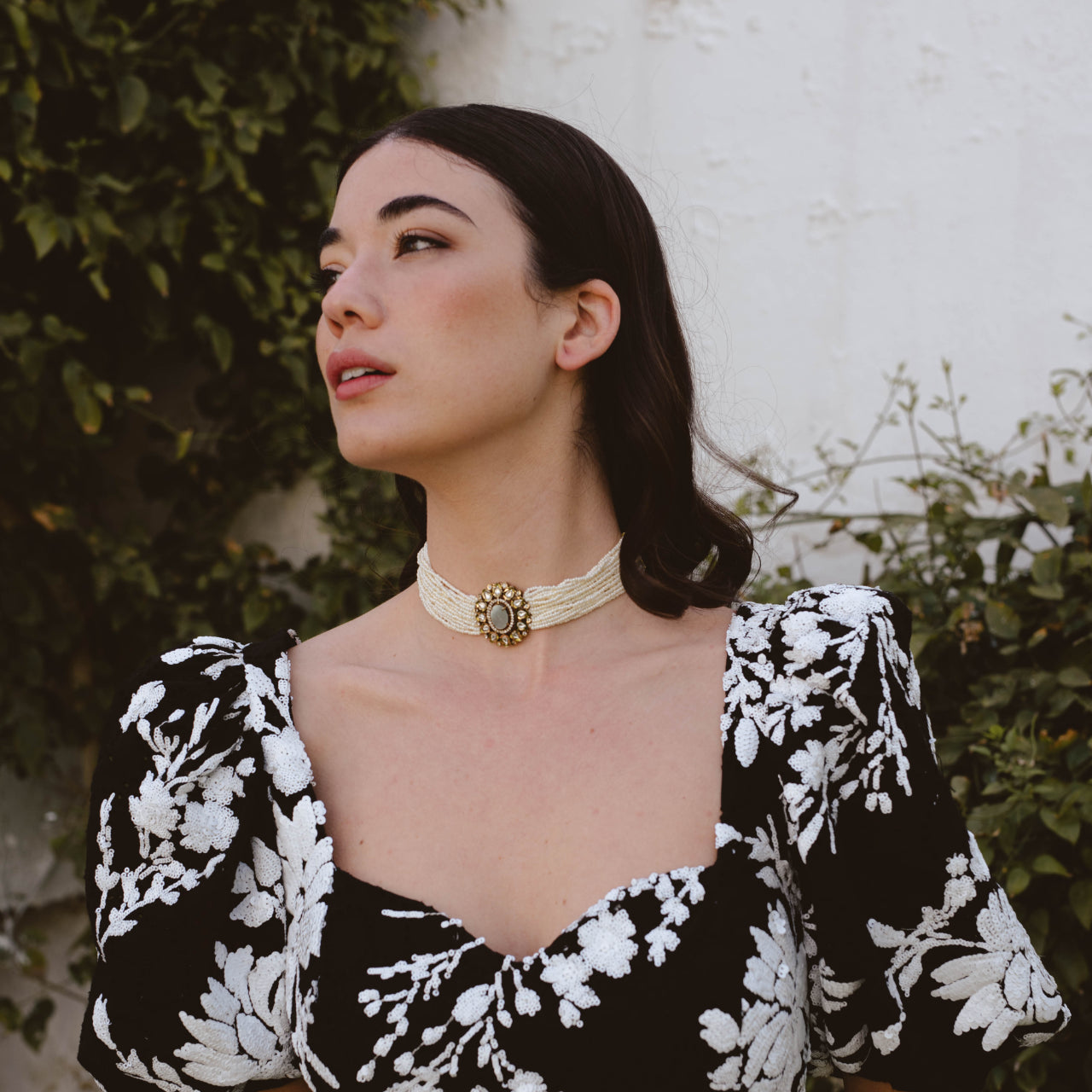 Choker Vintage Isolde Perlas