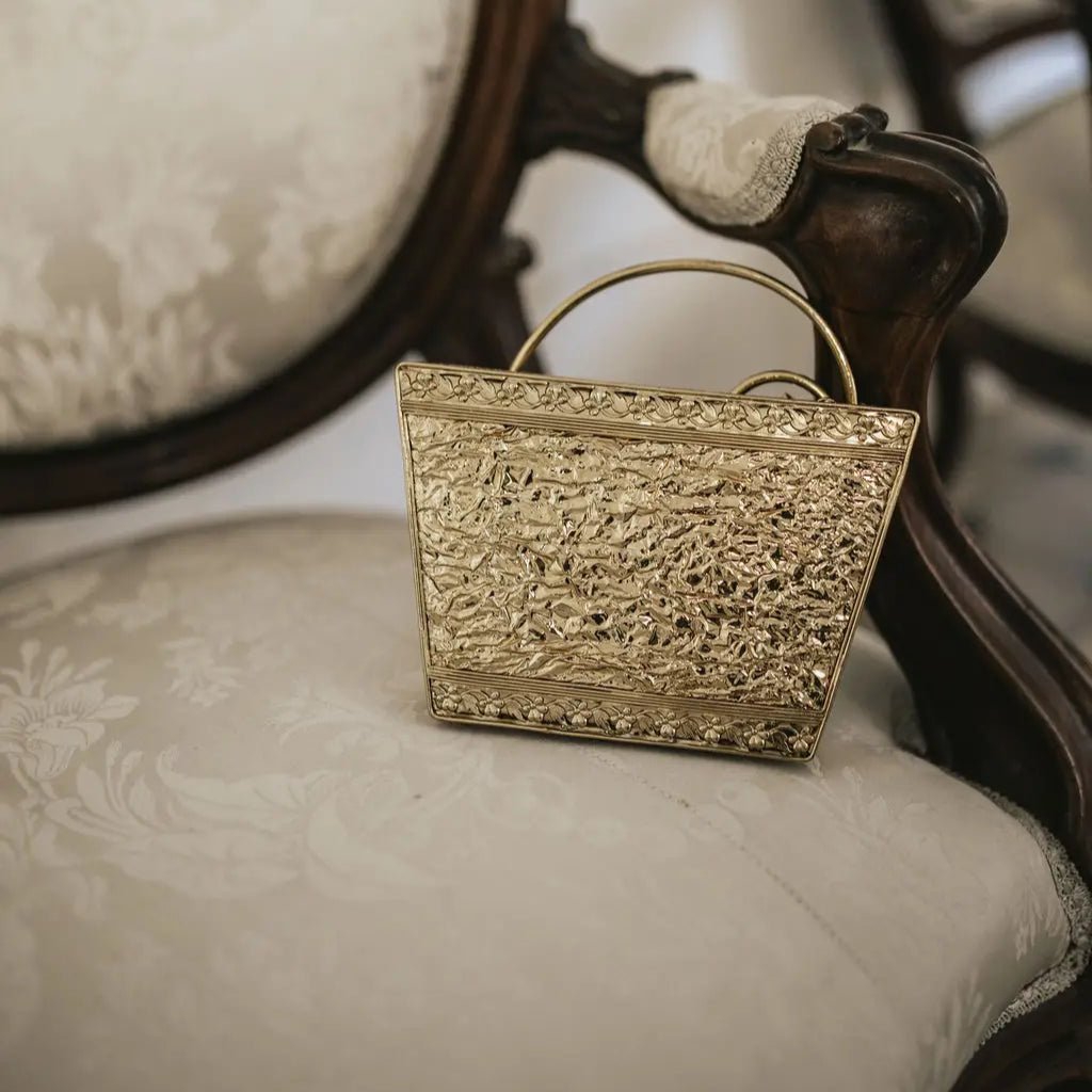 Clutch Deluxe Asa Teselas Abalone y Blanco