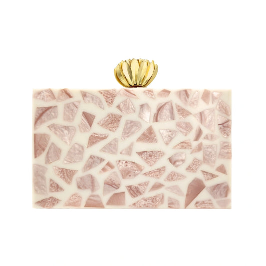 Clutch Loto Terrazzo Rosa soft