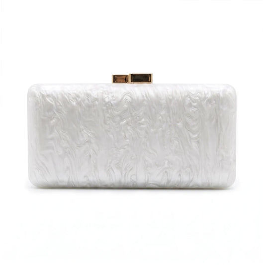 Clutch Aurora Blanco