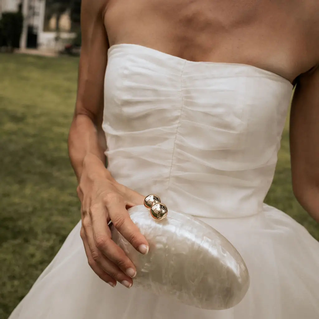 Clutch Cosmia Blanco