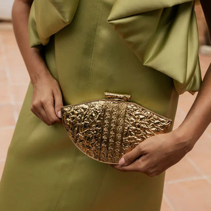 Clutch Deluxe Arcadia Abanico Nácar